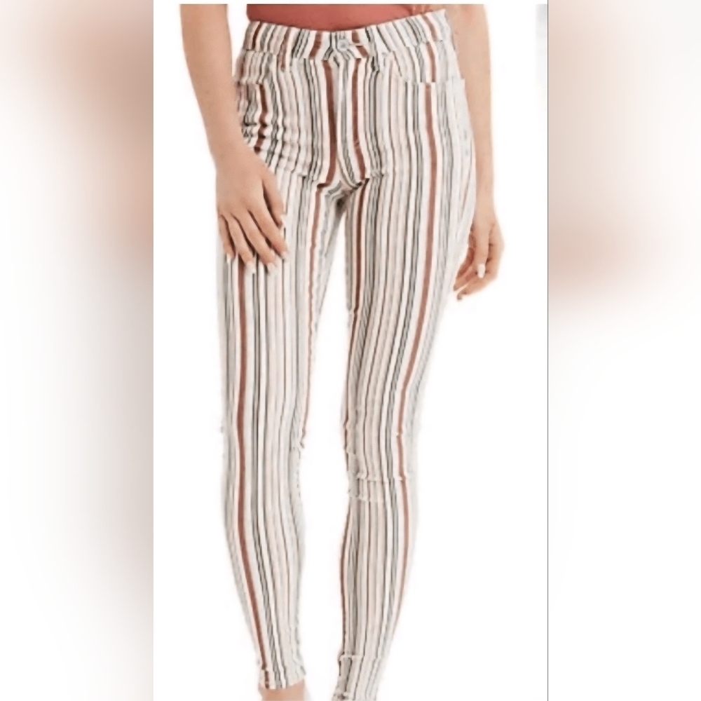American Eagle Womens NeXt Level High-Waisted Jegging Jean Stripes Size 2 REG
